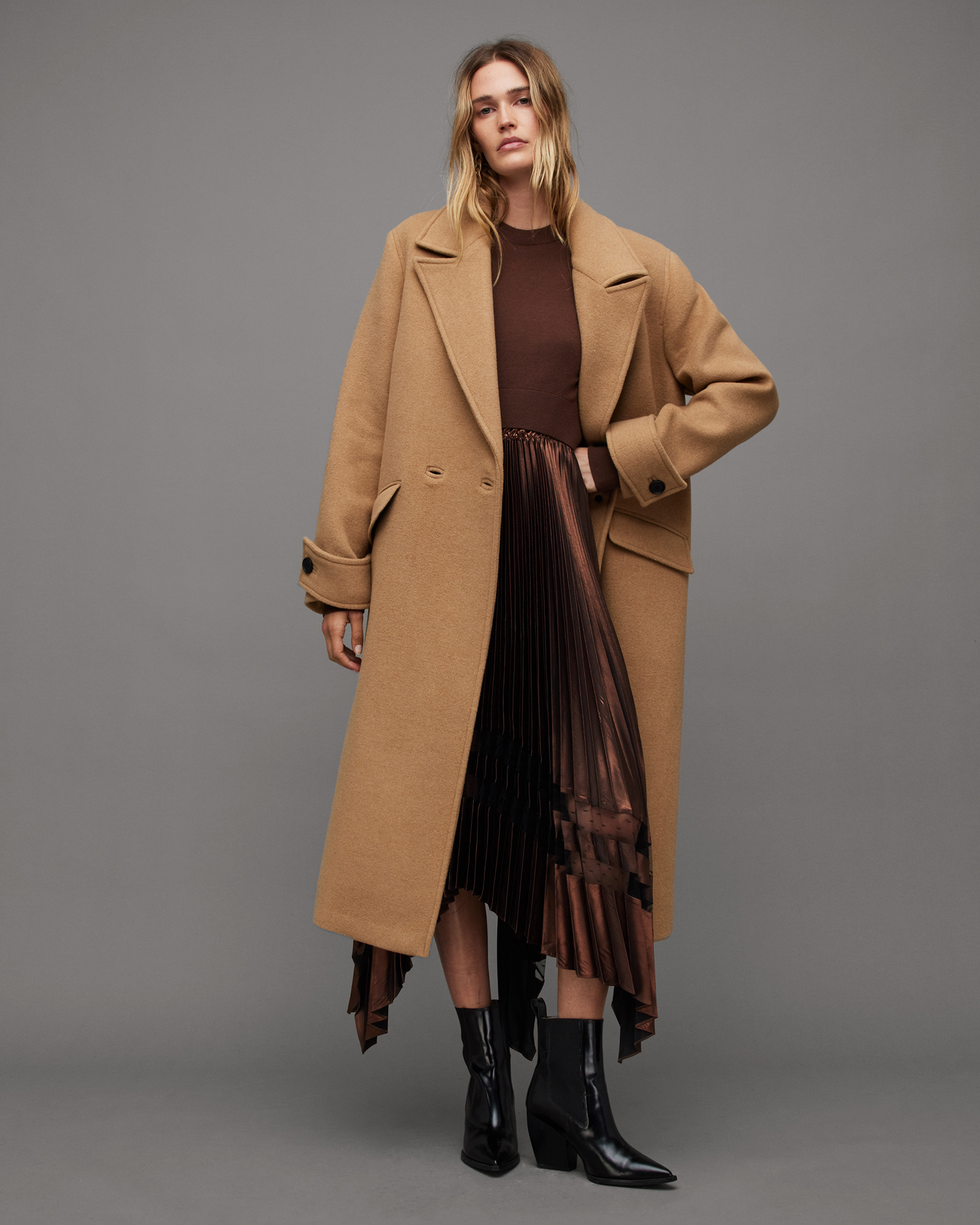 All saints hot sale duster coat