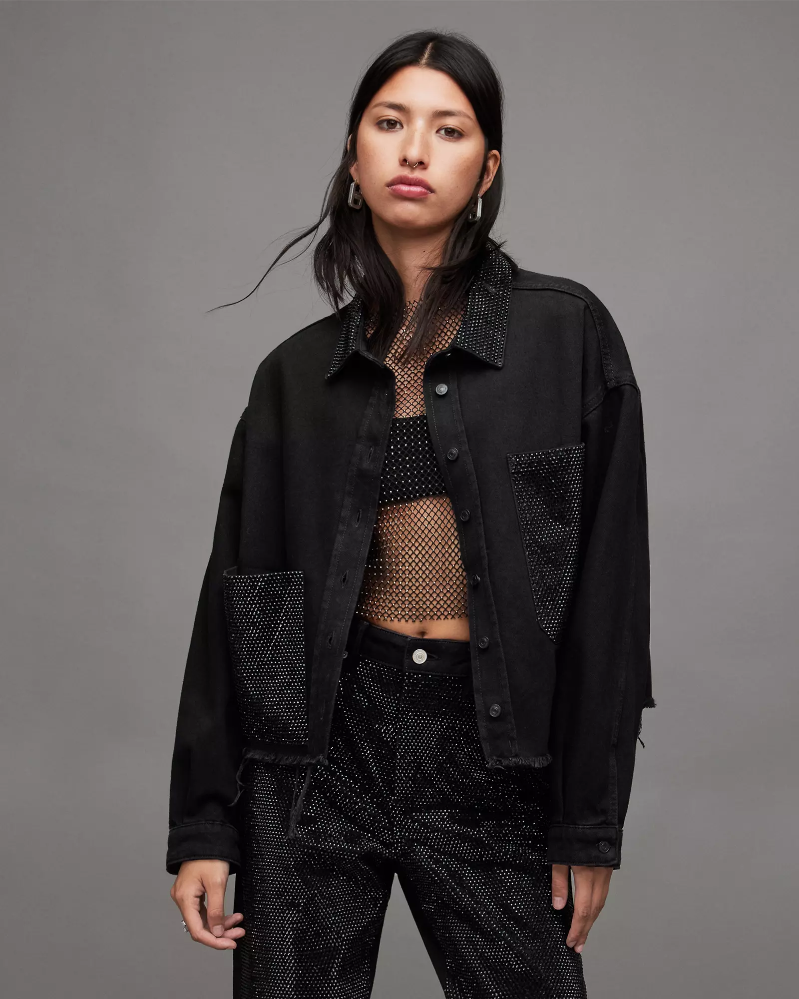 All saints shirt on sale jacket