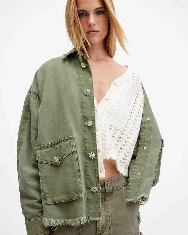 Allsaints Hettie Oversized Denim Shacket