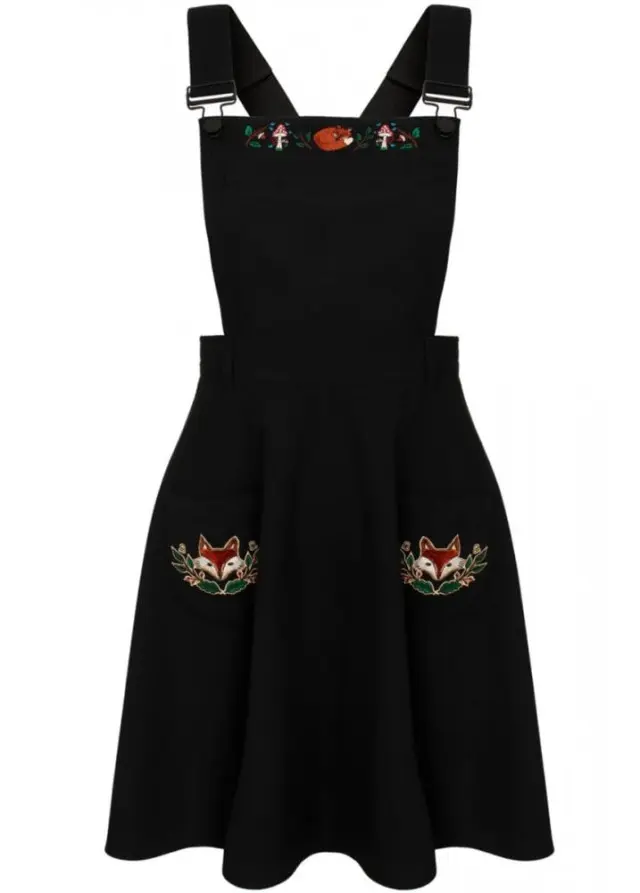 Hell Bunny Basil Pinafore Dress