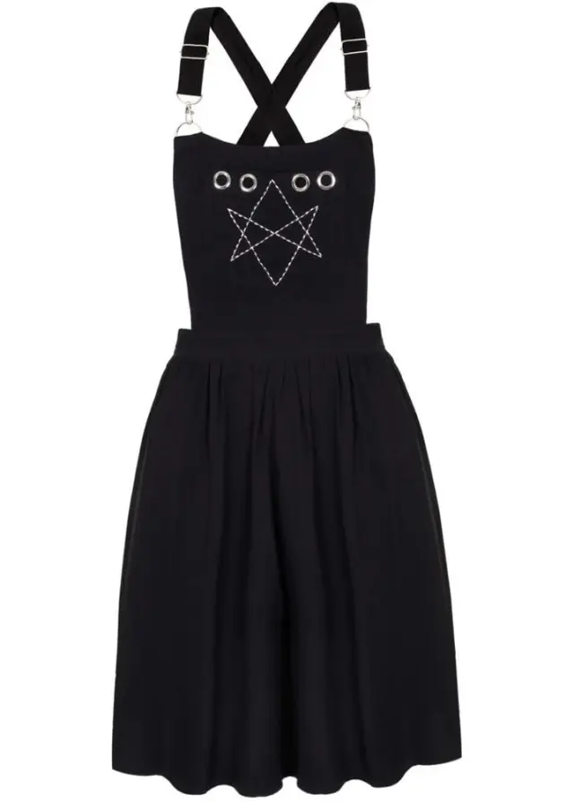 Hell Bunny Destroya Pinafore Dress