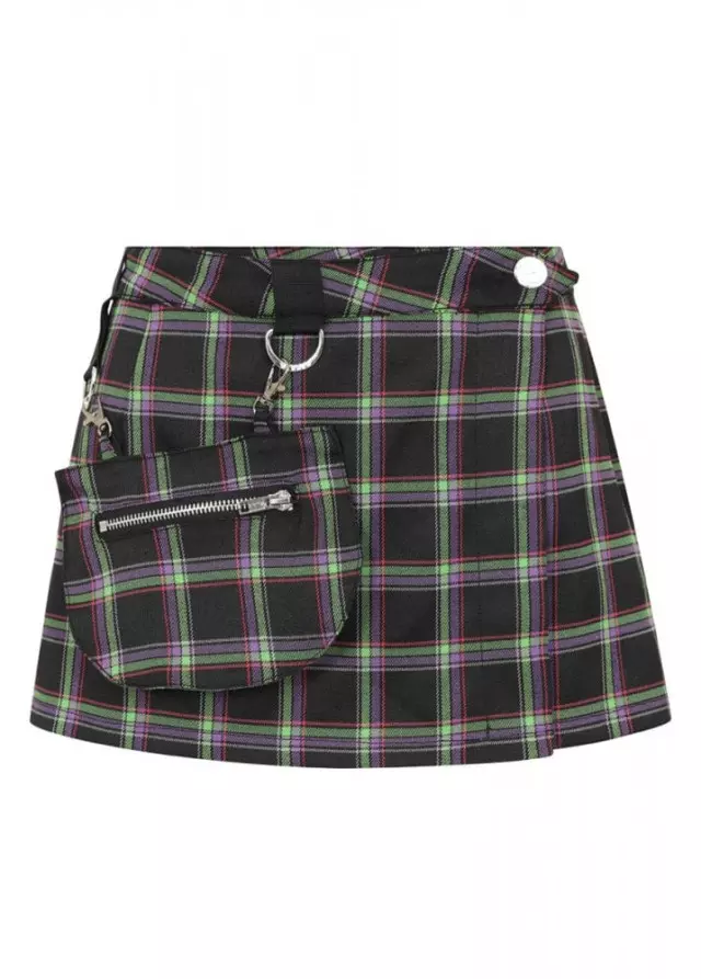 Banned Apparel Duncan Tartan Mini Skirt 