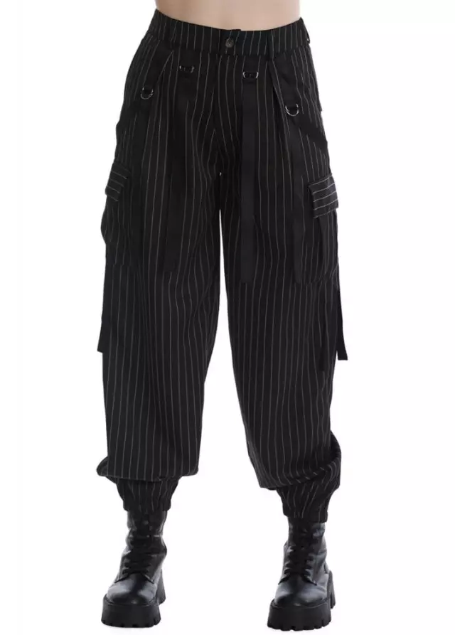 Banned Apparel Everlee Pinstripe Trousers 