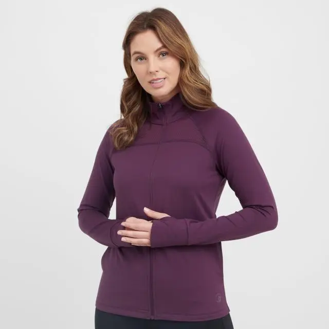 Women's Shanti Full Zip Fleece, Purple