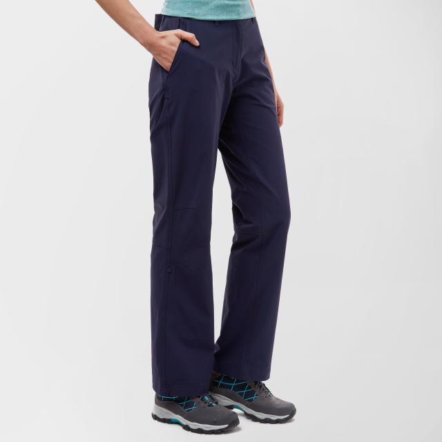 Women's Stretch Roll-Up Trousers, Navy