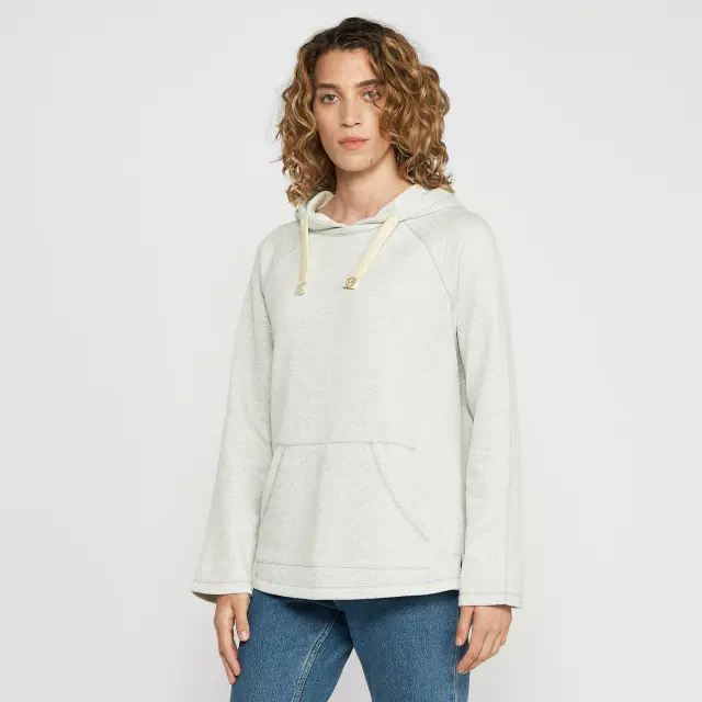 Women's Loopback Hoodie, White