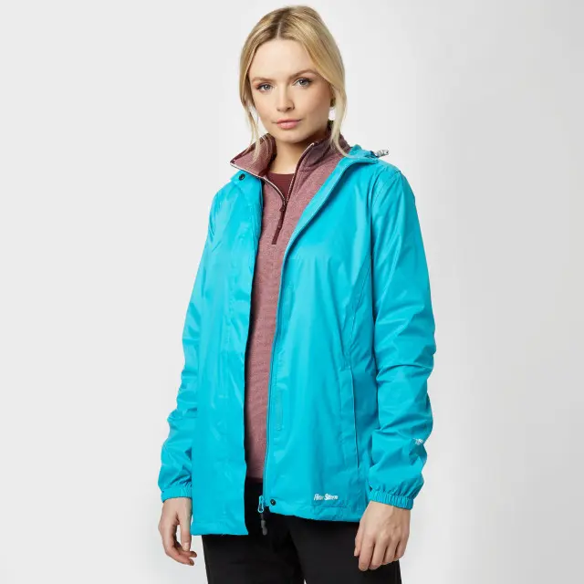 Women's Packable Hooded Jacket, Blue