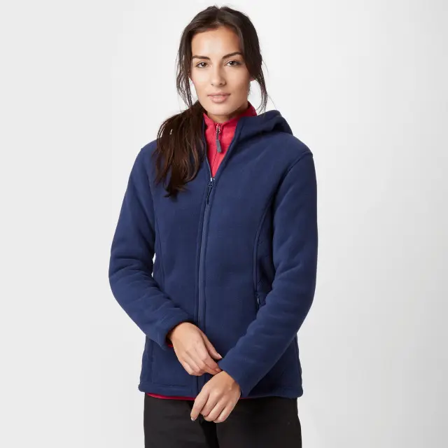 Women's Celia Hooded Fleece Jacket, Navy