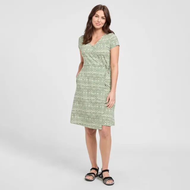 Women's Padma Wrap Dress, Green