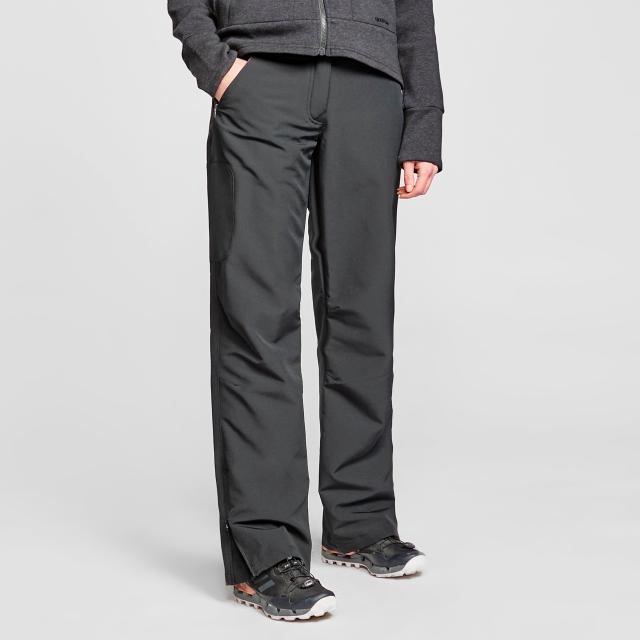 Women's Rapid Softshell Trousers, Black