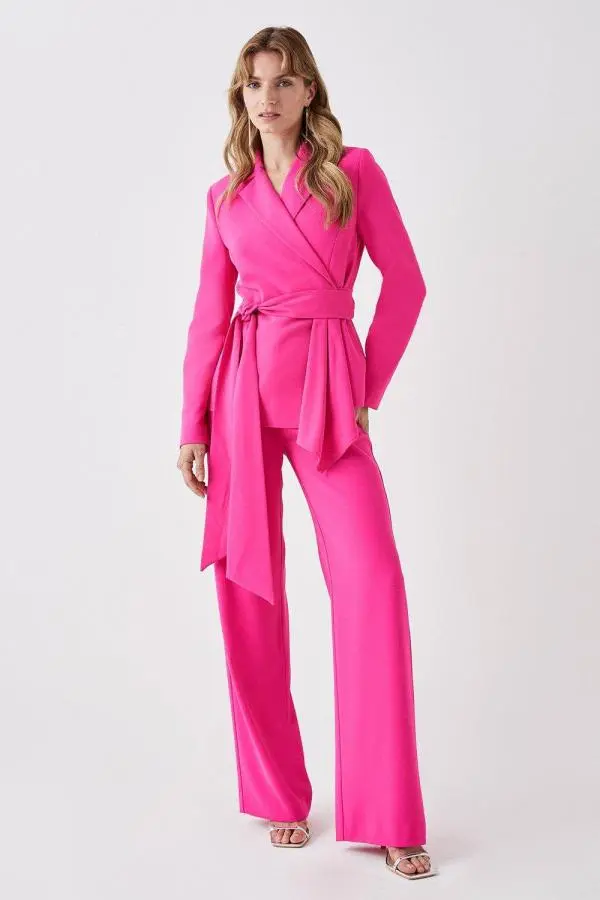 Straight Leg Trouser - Pink