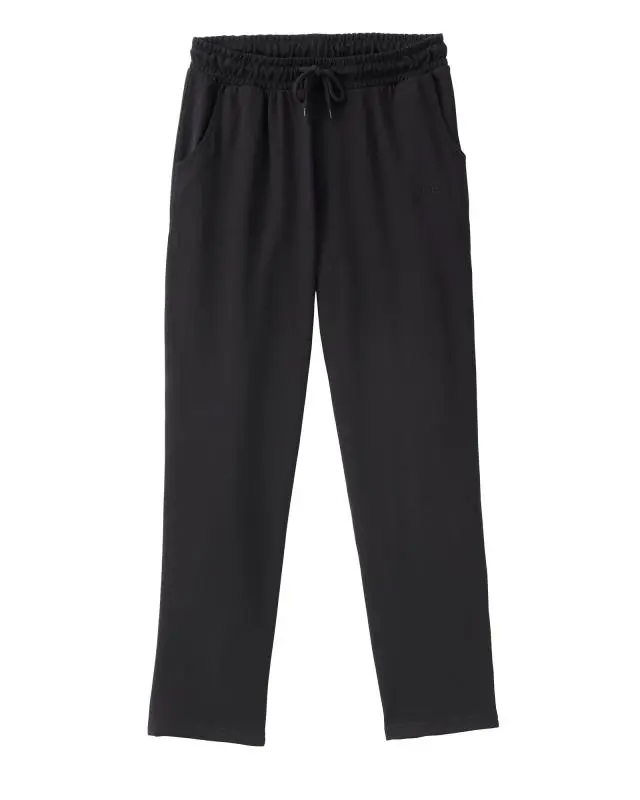 Cotton Traders Cotton Jog Pants in Black