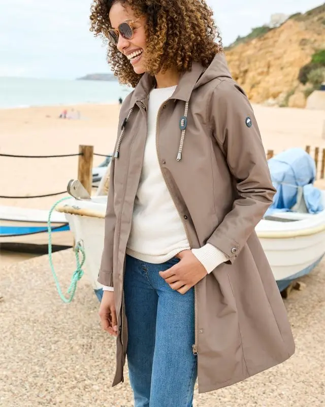 Cotton Traders Women's Weatherproof Jacket in Brown, 100% Polyester