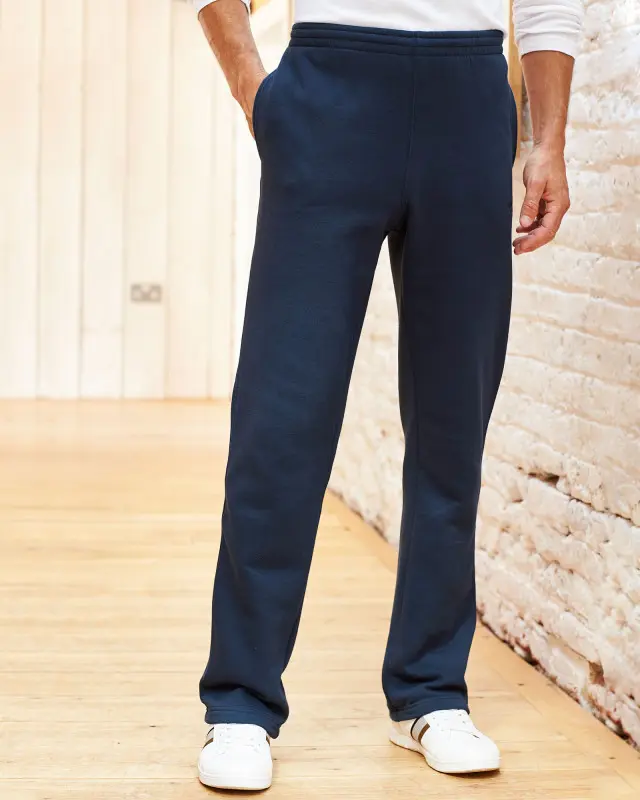 Cotton Traders Straight Hem Jog Pants in Blue