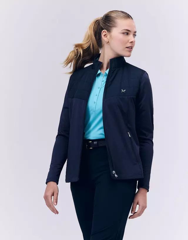 Crew Clothing Golf Hybrid Full Zip Jacket