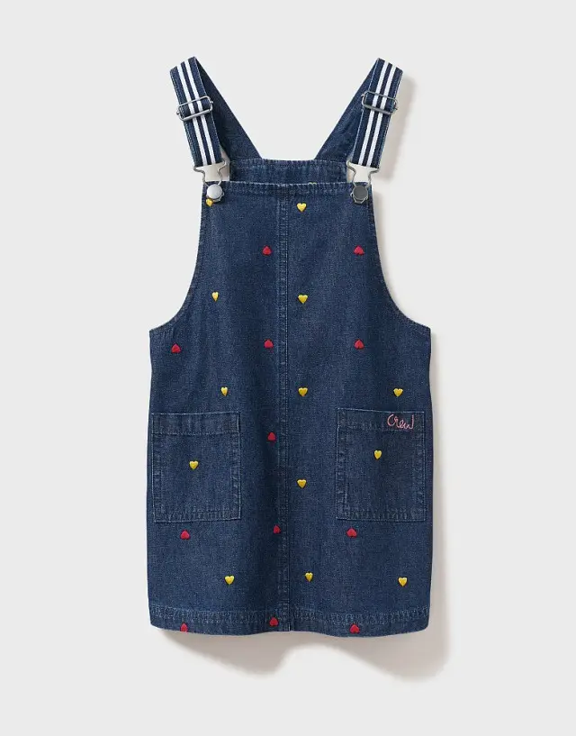 Crew Clothing Denim Pinafore Dress