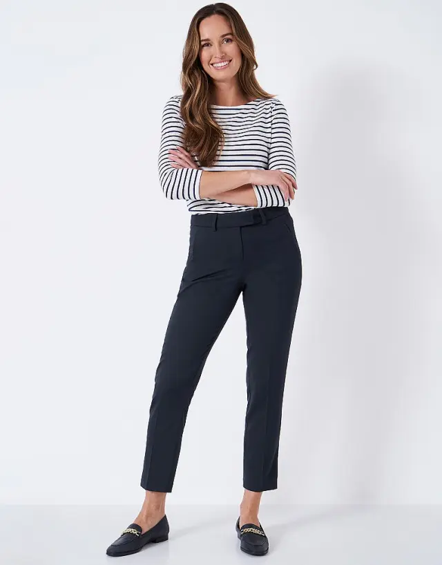 Crew Clothing Burnham Stretch Slim Leg Trousers