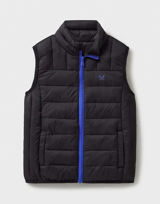 Crew Clothing Lightweight Lowther Gilet in Black