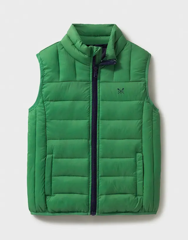 Crew Clothing Lightweight Lowther Gilet in Green