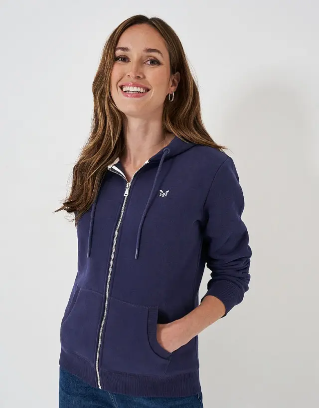 Crew Clothing Heritage Zip Through Hoodie