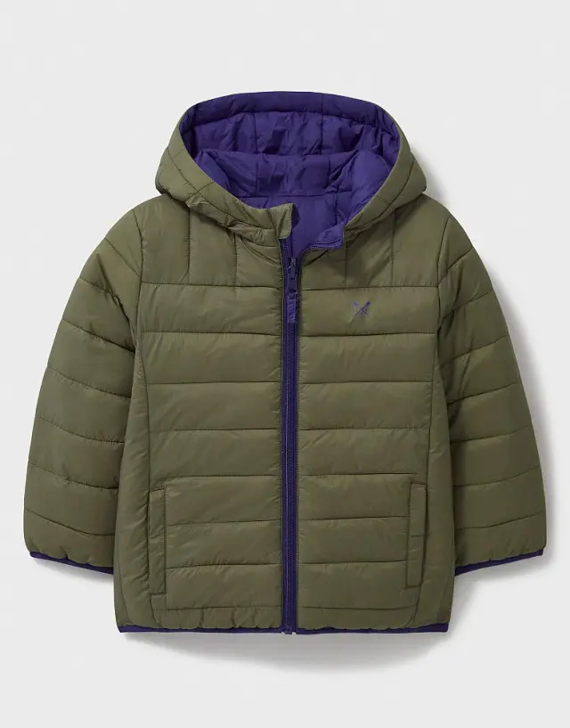 Crew Clothing Reversible Lightweight Lowther Jacket in Navy and Khaki