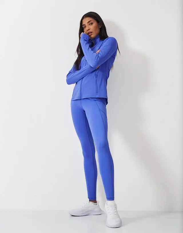 Crew Clothing Activewear Leggings in Blue