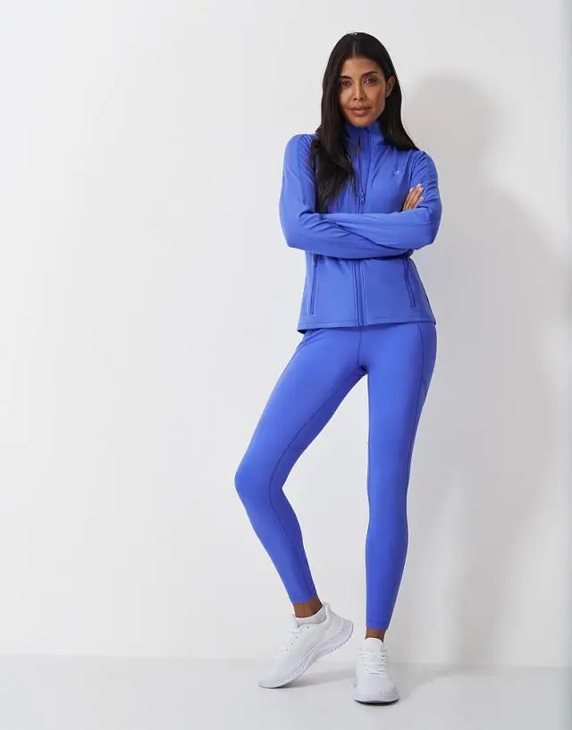 Crew Clothing 7/8 Activewear Leggings in Blue