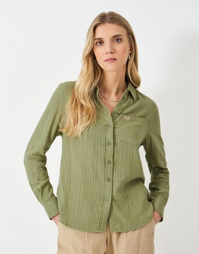 Crew Clothing Harlie Shirt in Green