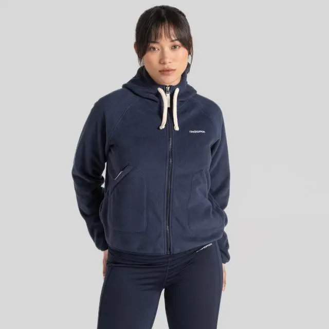 'Grainne' Hooded Full Zip Fleece Jacket