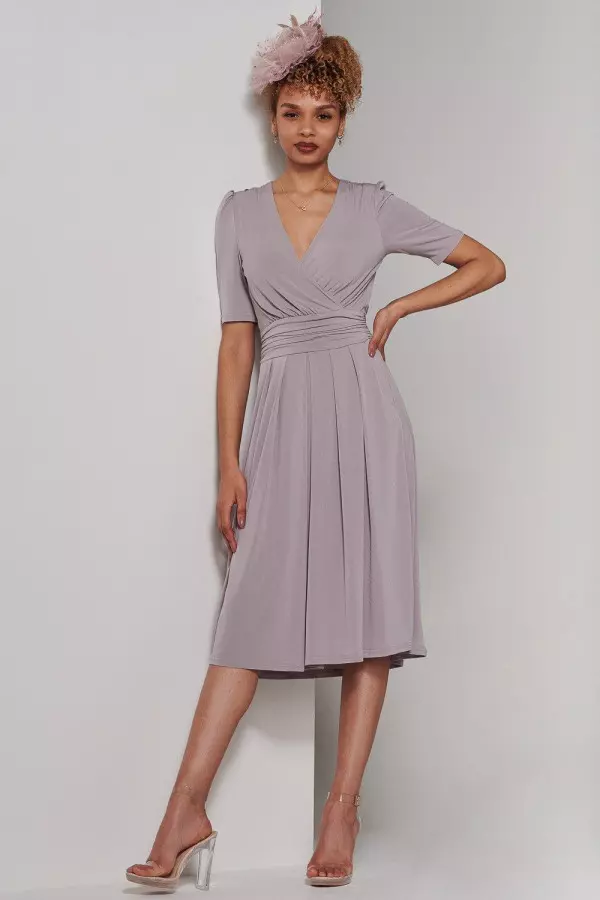 Bianca Half Sleeve Jersey Midi Dress