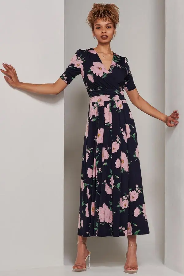 Kenzie Half Sleeve Jersey Maxi Dress