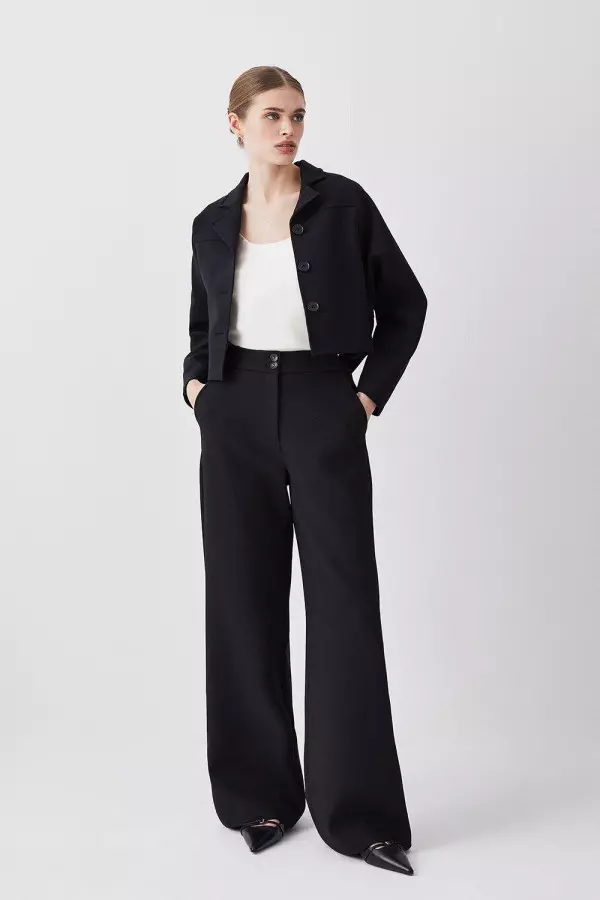Compact Stretch Low Waist Trouser