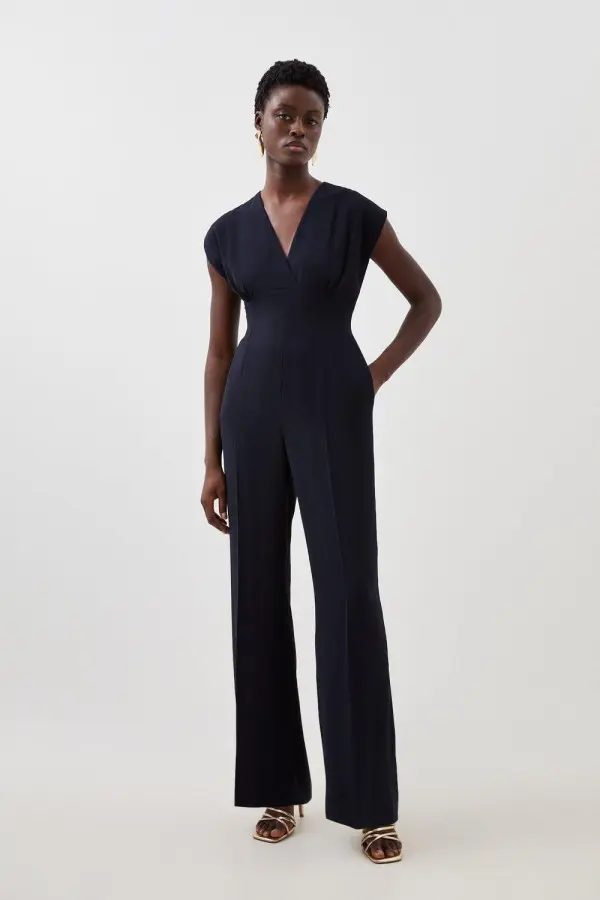 Fluid Tailored Wide Leg Jumpsuit