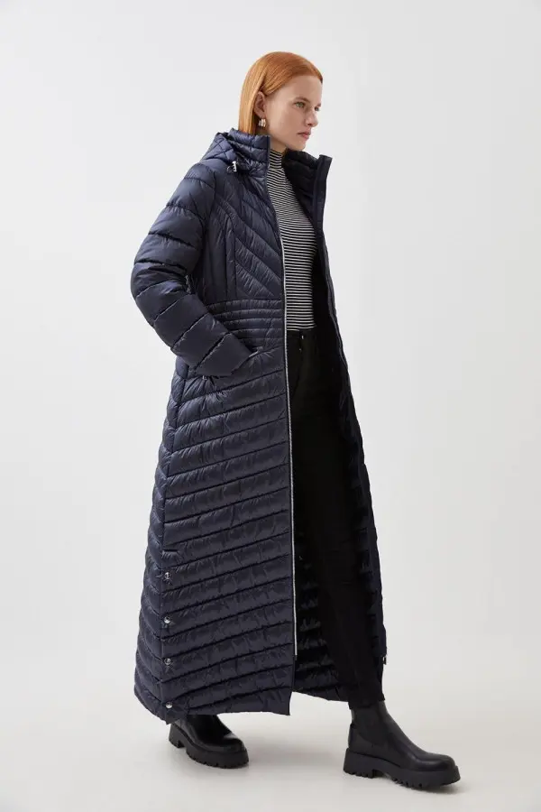 Petite Lightweight Packable Maxi Coat