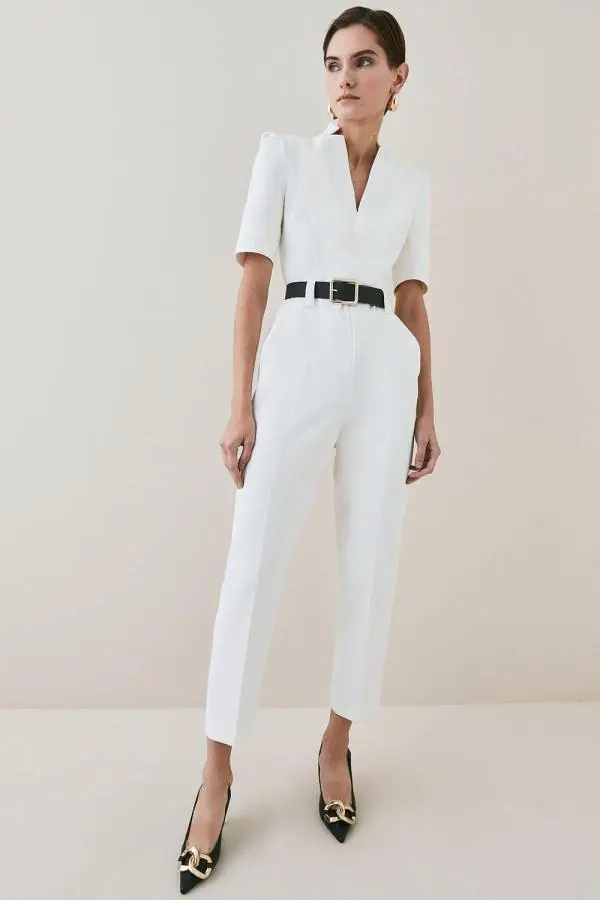 Petite Forever Belted Jumpsuit