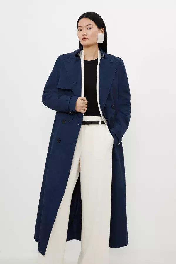 Tailored Classic Belted Trench Coat