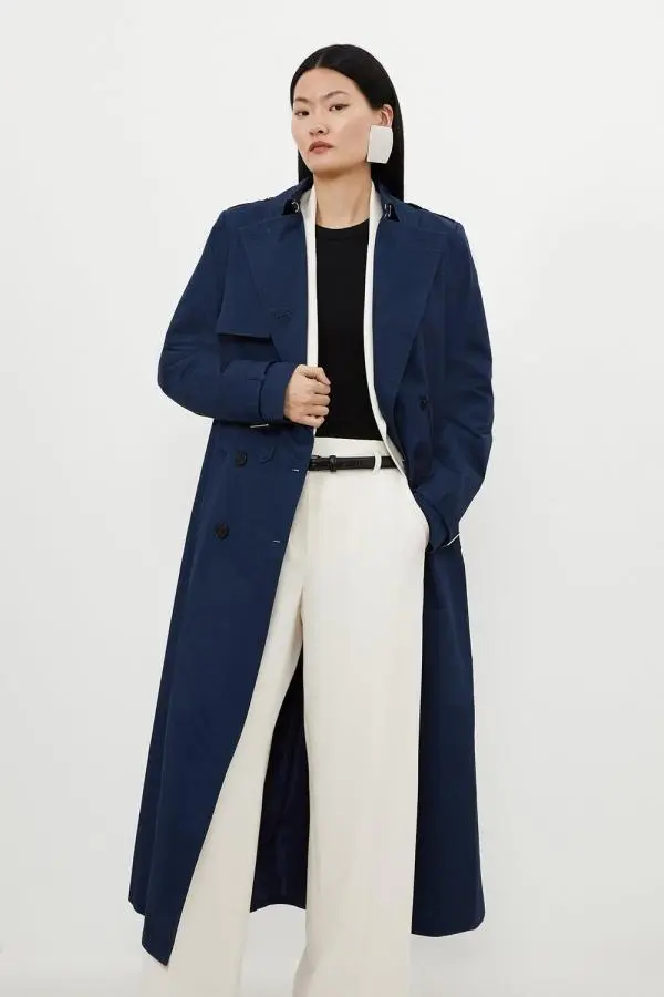 Tailored Classic Belted Trench Coat