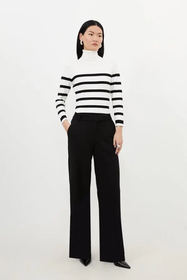 Tailored Essential Straight Leg Trousers