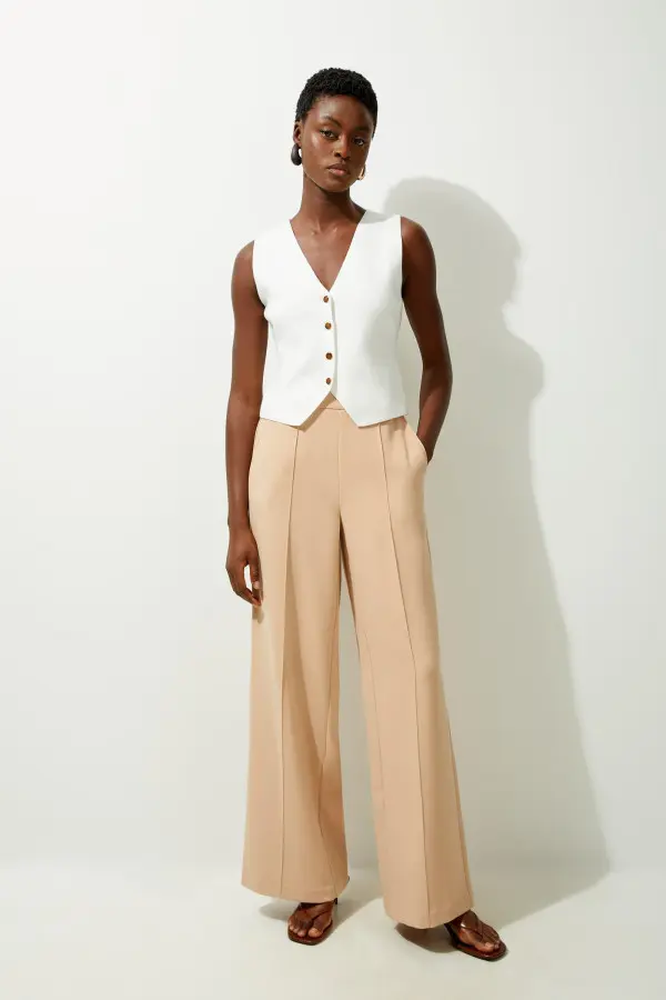 Tailored Wide Leg Trousers