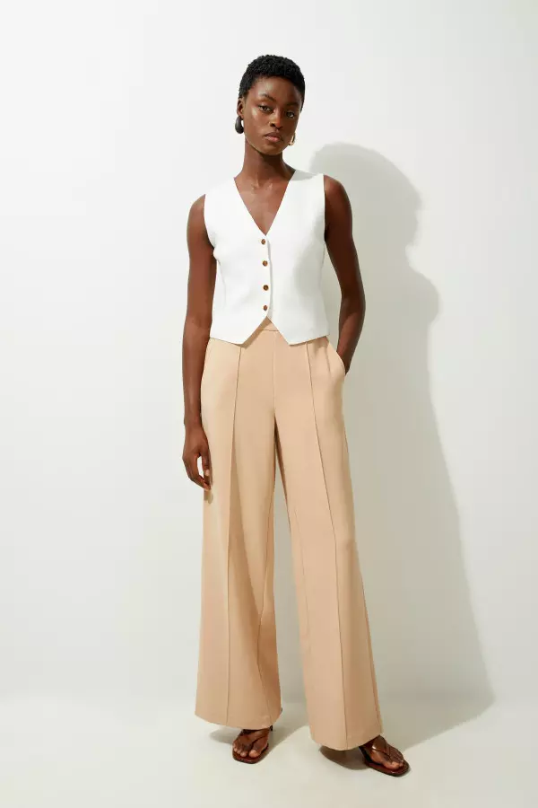 Tailored Wide Leg Trousers