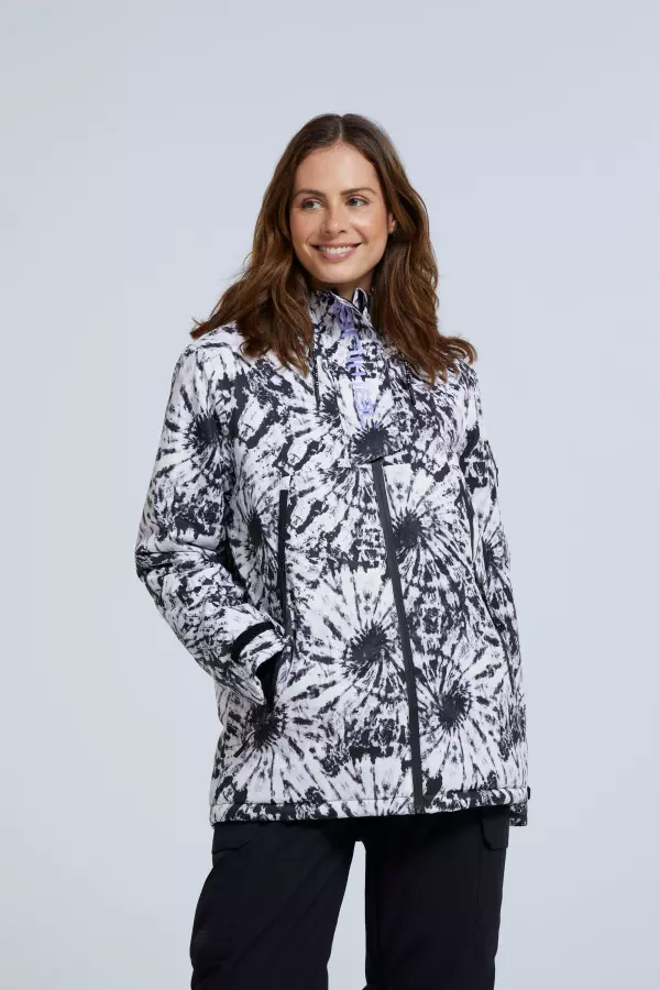 'Trail' Waterproof Skiing Recycled Fleece Lined Snow Jacket