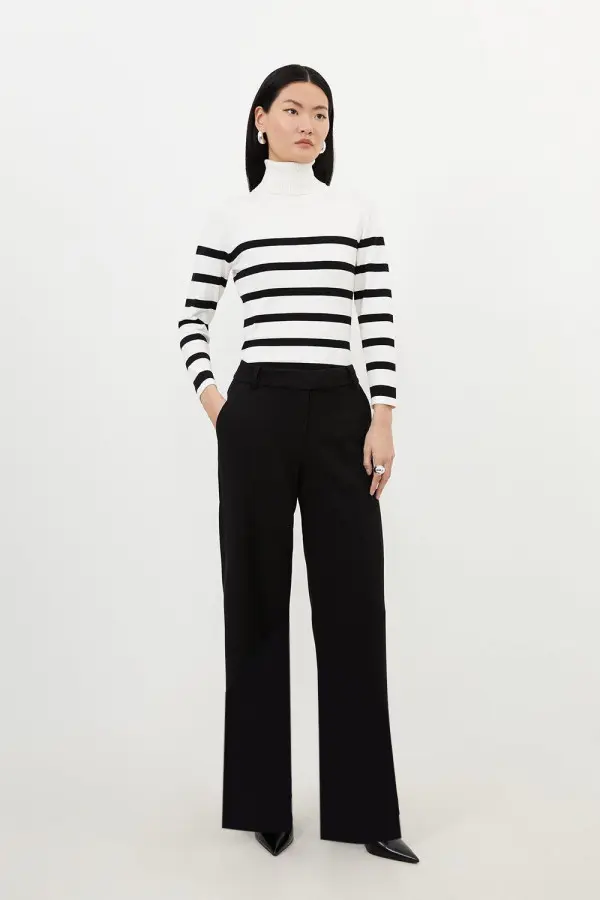 Petite Tailored Essential Straight Leg Trousers