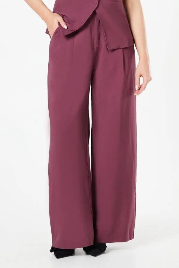 Tailored Wide Leg Trouser