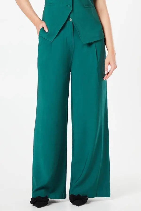 Tailored Wide Leg Trouser