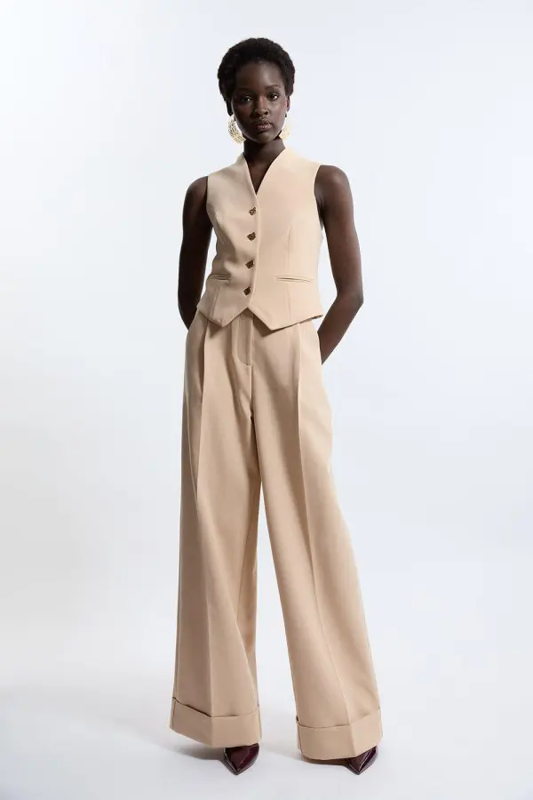 Essential Tailored Wide Leg Trousers