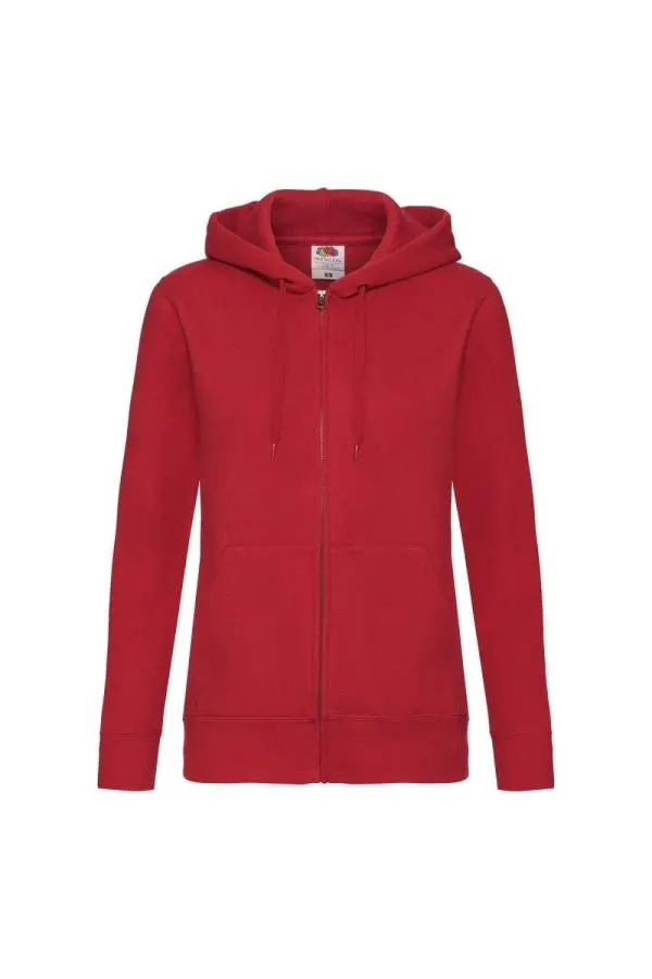 Lady-Fit Hooded Sweatshirt Jacket