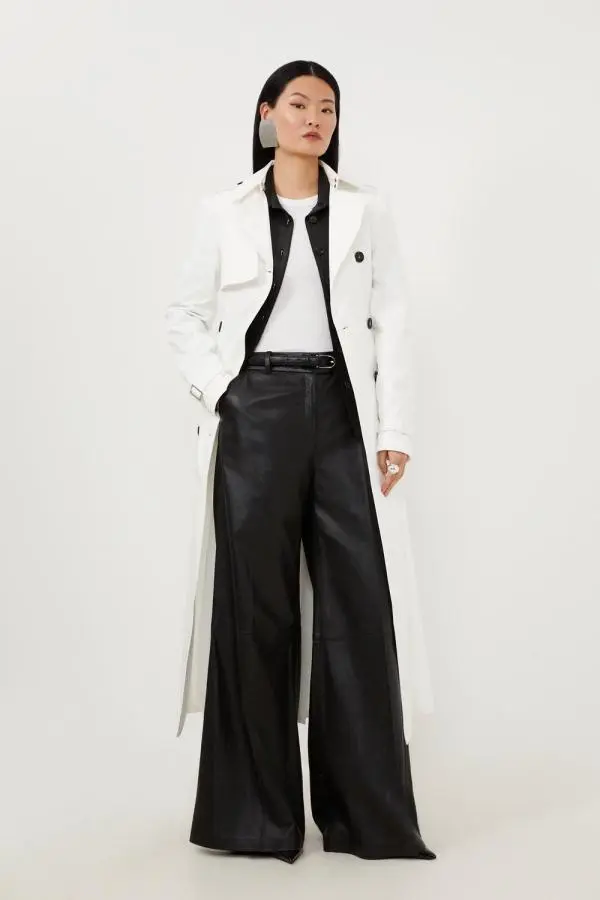 Tailored Classic Belted Trench Coat