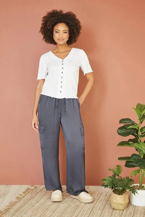 Grey Cargo Trousers