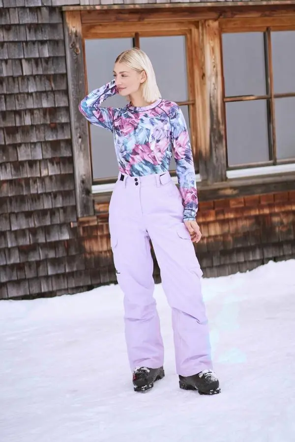 'Glaze' Insulated Snow Pants Warm Adjustable Waist Warm Winter Trouser