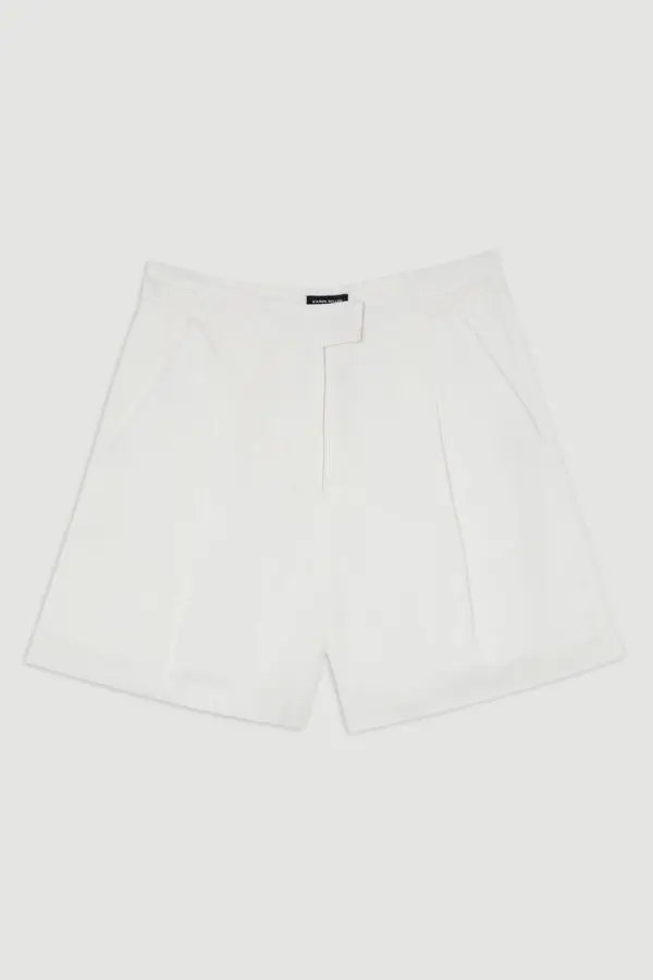 Tailored Viscose Linen Short